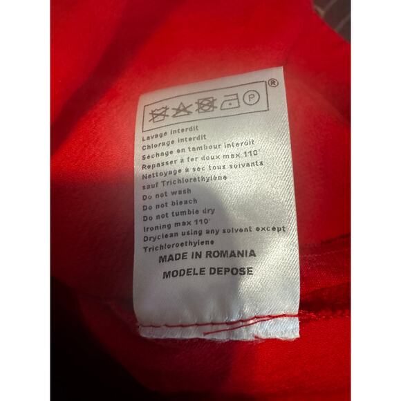 Maje Red Lace Detail Dress – Size 2 (FR 36 / US 4) - Picture 7 of 7